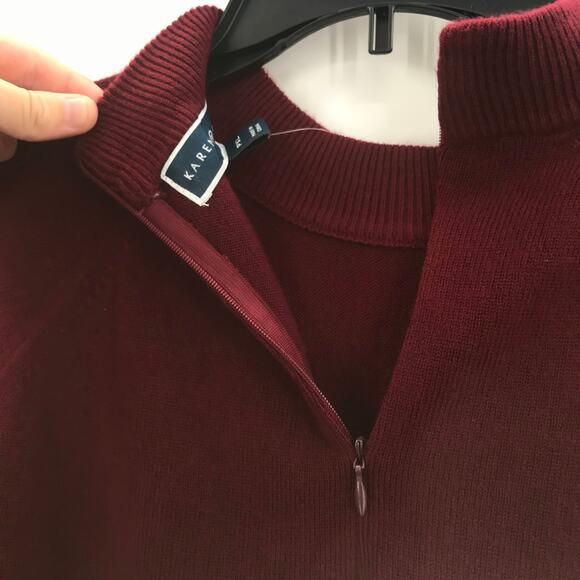 Karen Scott Crew Neck Pullover Back Zip Sweater XL - Picture 3 of 5